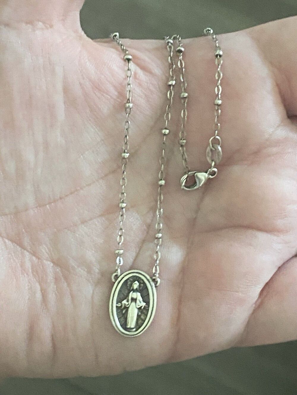 James Avery Virgin Mary Necklace 16”
